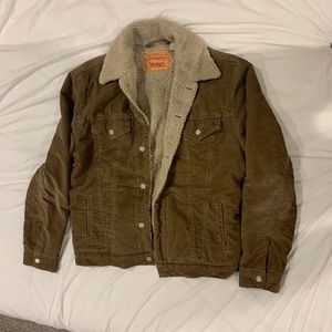 Vintage Corduroy Sherpa Trucker Jacket